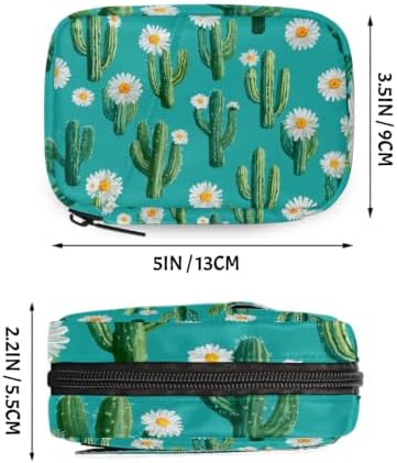 Travel Pill Organizer Cactus Daisy Flower Small Pill Case