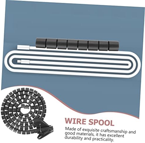 Spiral Wire Wrap Cable Management Sleeve Flexible Coiled Tube for Easy Installation Pet Cord Organizer Protects and Arranges Cables Suitable for Home and Office Use