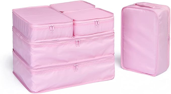 JJ POWER Travel Packing Cubes, Luggage Organizers with Shoe Bag
