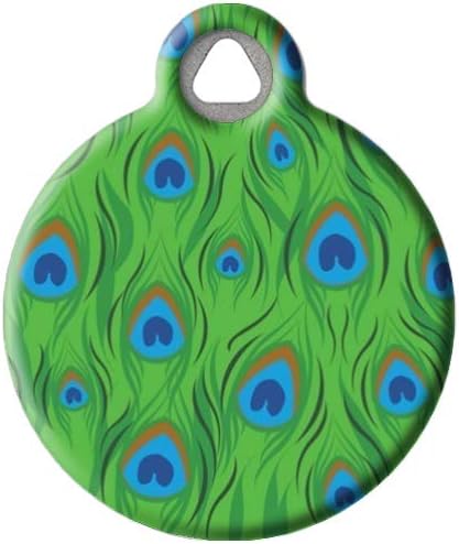 Lupine Pattern Tail Feathers - Custom Pet ID Tag for Dogs and Cats