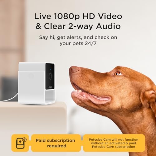 Petcube Cam – Indoor Wi-Fi Pet & Security Camera with App (Cam (Subscription Required))
