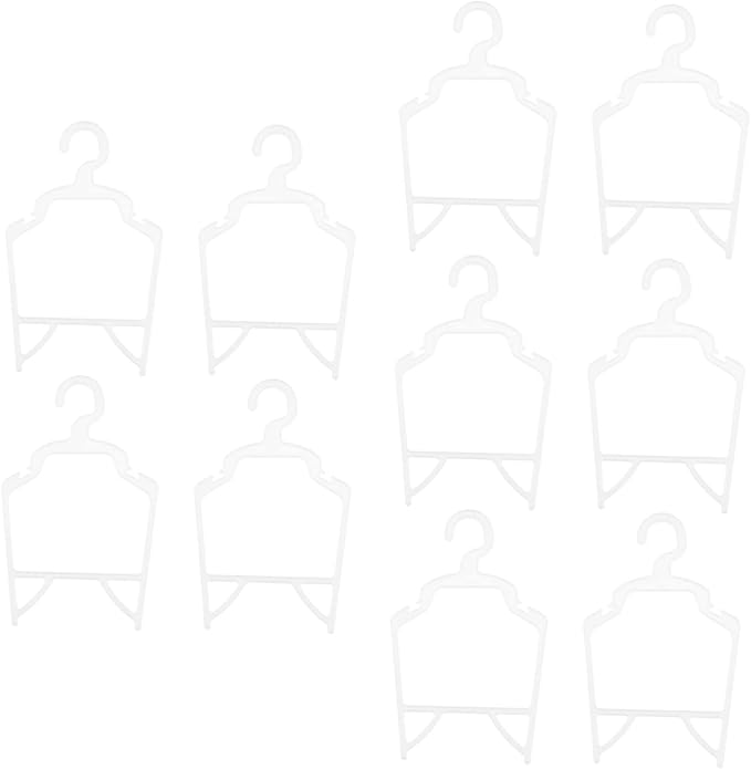 ULTECHNOVO 10pcs PP Pet Clothes Hangers for Dog and Cat Apparel Sturdy Non Deformable Pet Garment Rack Organizers for Neat Closet Storage and Easy Hanging
