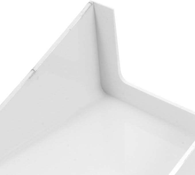 Totority 2pcs Wall Mounted Shelf Organizer for Security Camera and Router, White Floating Storage Rack with Adhesive, Monitor Holder Suitable for Home Décor and Office Use