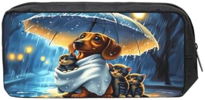Pets Large Pencil Case, Durable Pen Bag Zipper Organizer Pouch for Office Travel for Women Men