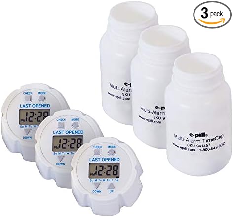 TimeCap Bottle Cap with Last Opened Time Stamp & Reminder | Tracks Last Open Date for Medication, Vitamins, Supplements & Pet Care