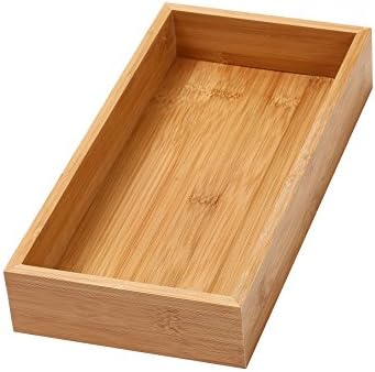 YBM HOME Pack of 12 Bamboo Drawer Organizer Storage Box for Kitchen Drawer, Junk Drawer, Office, Bedroom, Children Room, Craft, Sewing, and Bathroom, 6x12x2 inch