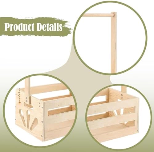 Pet Clothes Rack & Wardrobe Organizer, Solid Wood Display Stand for Dog & Cat Clothing (13.4x9.1x18.9 in)