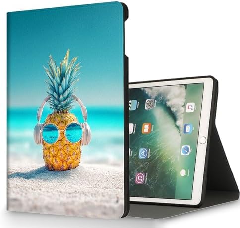 for Microsoft Surface Pro 11/10/9-13" 2024/2022 Tablet Case,Auto Wake/Sleep,Adjustable Stand Protective Cover - Pineapple Headphone
