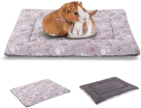 BVAGSS Reversible Dog Crate Pad, Memory Foam Pet Bed Mat, Soft Warm Machine Washable Sleeping Kennel Mattress for Small Medium Dogs XH079 (21''x13''x1.6'',Grey Paw)