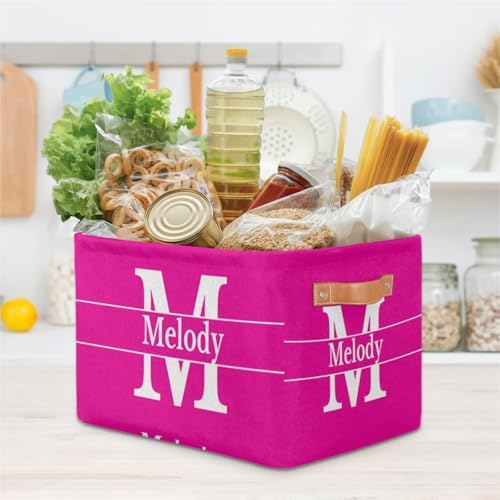 Custom Storage Baskets Hot Pink Initial Letter Storage Bins Boxes