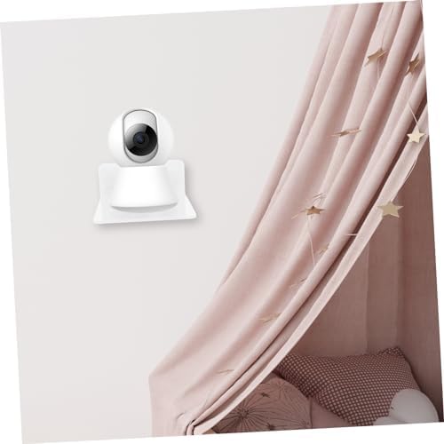 3Pcs Monitor Bracket Wall Mount Shelf Security Holder with Cable Management Floating Design for Routers Space Saving for Home Use