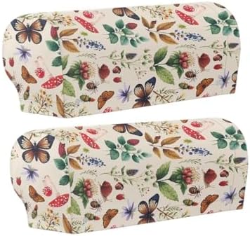 Butterfly Floral Couch Arm Covers for Sofa Arm Chair Covers Slipcover Breathable Armrest Covers for Sofas and Chairs Arm Covers Keep Clean