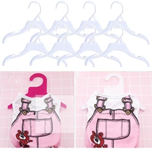 of 10 Antislip Hangers for Pet Clothiing Dog Clothes Rack for Pet Groomers and Owner Nondeformaion Hangers Accessories