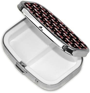Custom Pill Box Engraved Medicine Organizer Personalized Gifts Pharmacist Nurse Retirement Present, Fire Fighters Red Fire Truck Cartoon