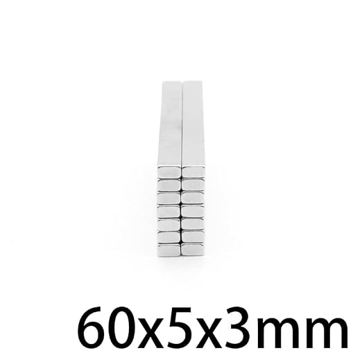2/5/10/20/50PCS 60 * 5 * 3 Strip Block Sheet Rectangular Rare Earth Neodymium 60x5x3mm 60x5x3 Magnets(2PCS)