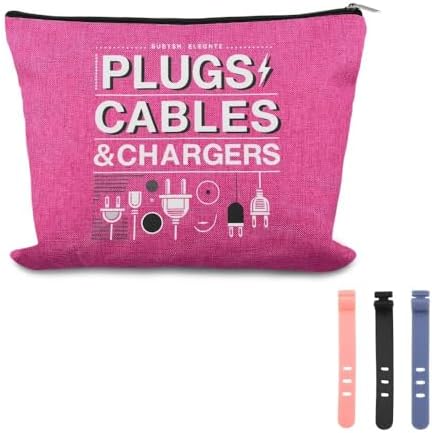 Charging Cable Organizer Bag Pouch Travel Elastic Silicone Cable Strap Cord Organizer Anti Loss Portable Earphone Plug Charger Storage Bags Data Cables Protector Cover Charge Cord Tie Wrap Protection