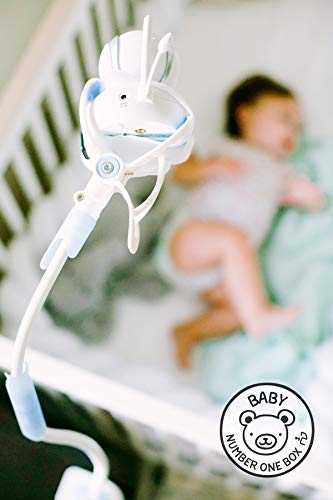 | Universal Baby Monitor Holder with Velcro Strap | Flexible Baby Camera Mount Shelf | No Drilling | A Safer Monitor Stand for Your Baby