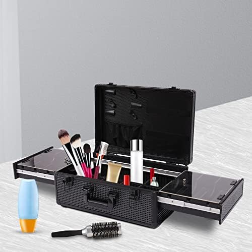 Professional Barber Case,Detachable Hairdressing Tool,Versatile Salon Hair Styling Tools Organizer,Travel Makeup Suitcase,Portable Beauty Storage Box for Hair Stylist Pet Groomer