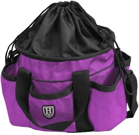 Harrison Howard Premium Horse Grooming Organizer Bag Horse Grooming Tote Bag-Violet