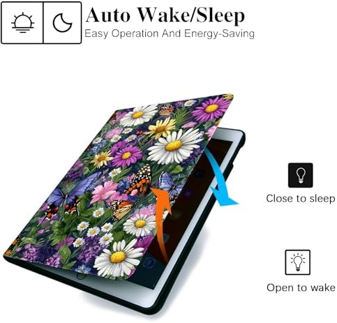 for Samsung Galaxy Tab S10 Plus 2024/S9 Plus/S9 FE Plus 5G 2023 12.4 Inch Tablet Case,Auto Wake/Sleep,Adjustable Stand Protective Cover - Fresh Vegetables Pattern