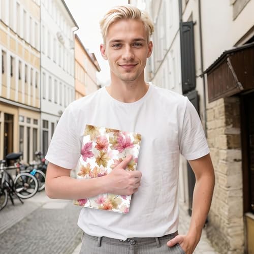 for Samsung Galaxy Tab S8/S7 2022/2020 11 Inch (SM-X700/X706/T870/T875/T878) Tablet Protective Cover with Adjustable Stand and Magnetic Auto Wake/Sleep,Maple Leaf Print