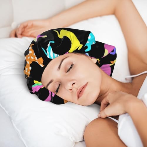 Adjustable Silk Satin Night Cap Women's Men's Sleep Cap