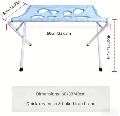 Foldable Pet Bathing Stand, Portable Grooming Rack 10kg | Triangular Steel Frame, Breathable Mesh Net, 8 Hole Restraint, Space Saving Folding Design