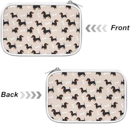 Simple Thin Pencil Case Waterproof And Portable Unisex Perfect Organizer Box Wiener Dog Doxie Dachshund Weiner Dog Pet Dogs