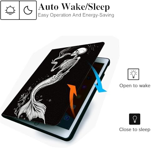 for Microsoft Surface Go 4/3/2/1-10.5" 2021 Tablet Case,Auto Wake/Sleep,Adjustable Stand Protective Cover - Skeleton