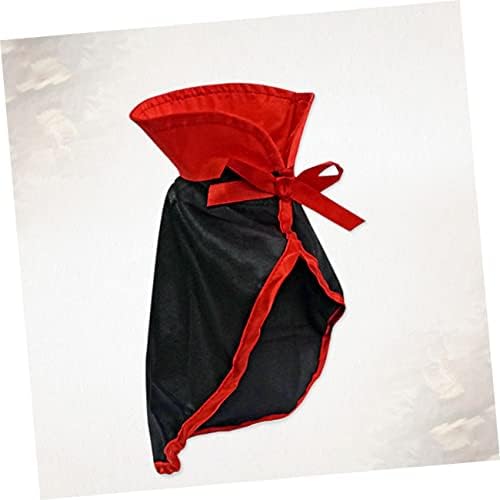 Milisten Cat Halloween Costume Cape Red Pet Apparel Comfortable Material Stand Out at Parties Photos
