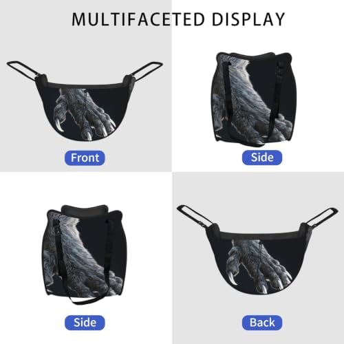 Wolf Claw Pattern Car Seat Organizer-Backseat Storage Bag for Travel | Waterproof Durable. Holds Snacks Gear Essentials. Fits Most Cars.