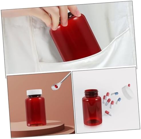 16Pcs Empty Pill Bottles with Caps Travel Friendly Medicine Storage Containers for Organizing Pills and Medications Ideal for Home the Go Use
