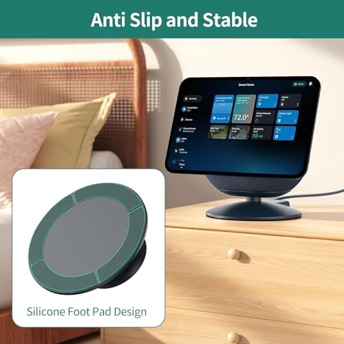 HomeMount Show 11 Stand, Magnetic Adjustable Charging Stand with USB-C & USB-A Ports, 270° Swivel Base, Fits Show 11 and 2025 Show 8, for Phones & Earbuds (Charging-Graphite)