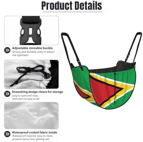 Flag of Guyana Car Seat Organizer-Backseat Storage Bag for Travel | Waterproof Durable. Holds Snacks Gear Essentials. Fits Most Cars.