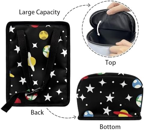 Car Rubbish Storage Reusable Car Trash Can for SUVs Vans, Cars Trash Bag Bin Hanging Automotive Sedan Garbage Cans Leak Proof Vehicle Trash Can, Planet Star