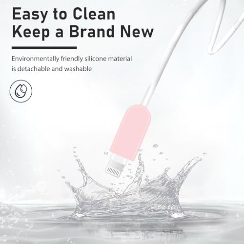 CameCosy Frosted Charger Cable Protector for iPhone 18W/20W Charger - Pink