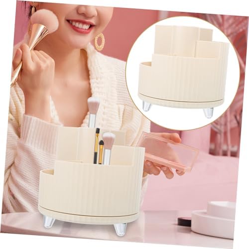 DOITOOL Rotating Makeup Brush Holder and Pen Organizer Compact Desktop Storage for Stationery and Makeup Supplies Design Portable for Home and Travel
