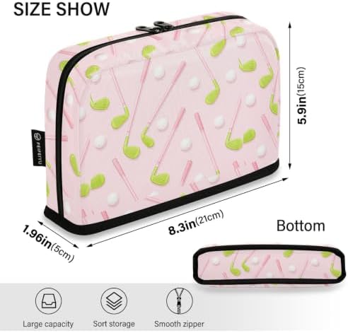 Golf Pink Pencil Case for Kids Girls Boys | Large Pencil Pouch Pen Bag Holder with Big Capacity