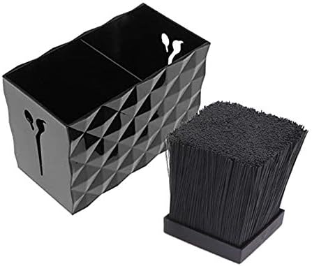 Salon Shears Rack for Hair Stylist Scissors Container for Pet Grooming Hair Cutting Organizer Storage Box Salon Shear Holder Combs Clips Brushes Hairdressing Combs Organizer (Black)