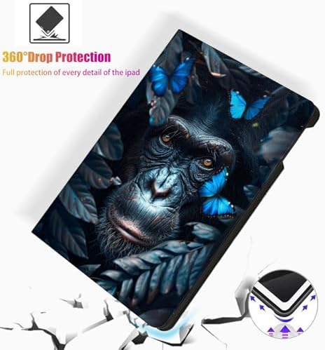 for Samsung Galaxy Tab A7 Lite 2021 Model T220/T225/T227 Tablet Case,Auto Wake/Sleep,Adjustable Stand Protective Cover - Purple Moth Moon Star