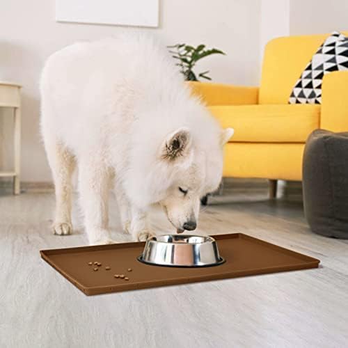 Silicone Dog Food Mat Waterproof Pet Feeding Tray for Large Dogs