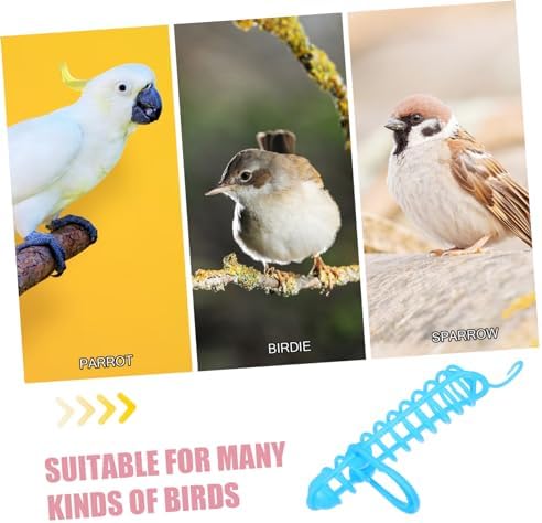 Housoutil Millet Holder Millet Holders for Birds Cage Stand Parakeet Millet for Birds Chew Toy Cage Hanging Feeder Toy Food Rack Parrot