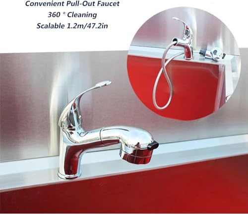 Dog Grooming Tub - Stainless Steel Pet Washing Station for Large Dogs, 40in Bath Shower Sink for Home Use, Professional Grooming Setup,C-A