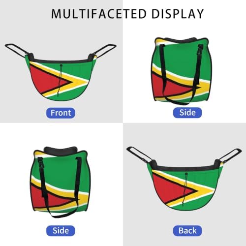 Flag of Guyana Car Seat Organizer-Backseat Storage Bag for Travel | Waterproof Durable. Holds Snacks Gear Essentials. Fits Most Cars.