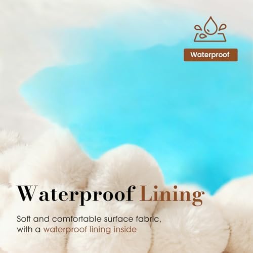 Extra Large Orthopedic Dog Crate Bed with Waterproof Lining | Egg crate foam for joint support. Soft plush surface. Non-slip bottom. Removable & machine washable cover. OEKO-TEX certified
