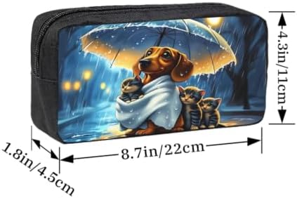 Pets Large Pencil Case, Durable Pen Bag Zipper Organizer Pouch for Office Travel for Women Men