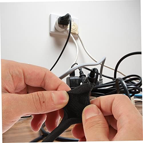 KICHOUSE Cable Management Sleeve Pet Braided Wire Organizer for Cords and Cables Flexible and Wrap for Use