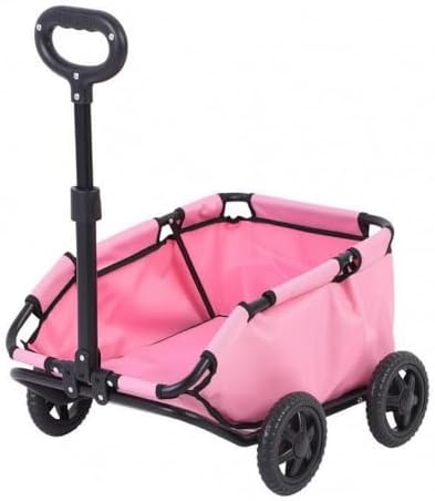 Industrial Pet Carrier Wagon Transport Cart with Open Top Basket and Reinforced Frame Foldable Push Trolley Design Oxford Cloth and PVC Suitable for Walks Trips Short outings Outdoors