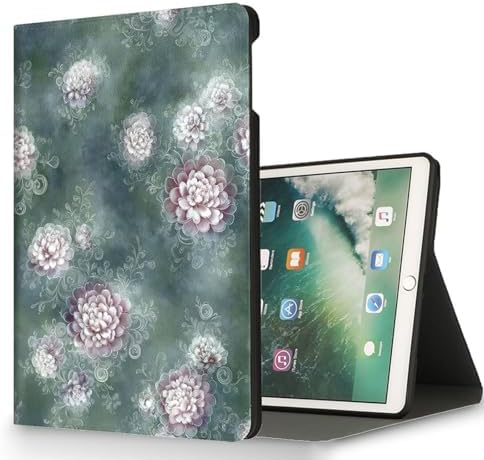 for Microsoft Surface Pro 7 Plus,Surface Pro 7/6/5/4 12.3" Tablet Case,Auto Wake/Sleep,Adjustable Stand Protective Cover - Vintage Peony Pattern
