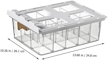 OUNONA Multi-functional Underwear and Socks Organizer Box Drawer Storage Dividers for Closet Easy Installation Dust Design for Neat Sock Management